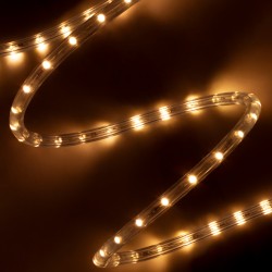 LIGHTUBE 70603 Φωτοσωλήνας LED 3.9W/m 137lm/m 360° DC 220-240V Αδιάβροχο IP65 36 x Diode Chip/m Ultra Θερμό Λευκό 2200K Dimmable - Μ100 x Π1.2 x Υ1.2cm - 2 Χρόνια Εγγύηση