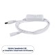 70681 Καλώδιο Διακόπτης ON/OFF DC 12-24V 180cm από Jack Male 2.1x5.5mm σε Female 2.1x5.5mm Λευκό L185 x W1.9 x H1.5cm 70681 Καλώδιο Διακόπτης ON/OFF DC 12-24V 180cm από Jack Male 2.1x5.5mm σε Female 2.1x5.5mm Λευκό L185 x W1.9 x H1.5cm