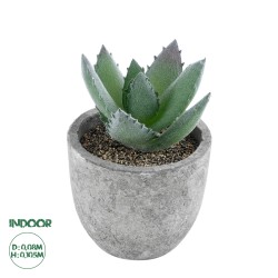 Artificial Garden SUCCULENT ALOE 21026 Διακοσμητικό Φυτό Παχύφυτο Αλόη Υ10.5cm