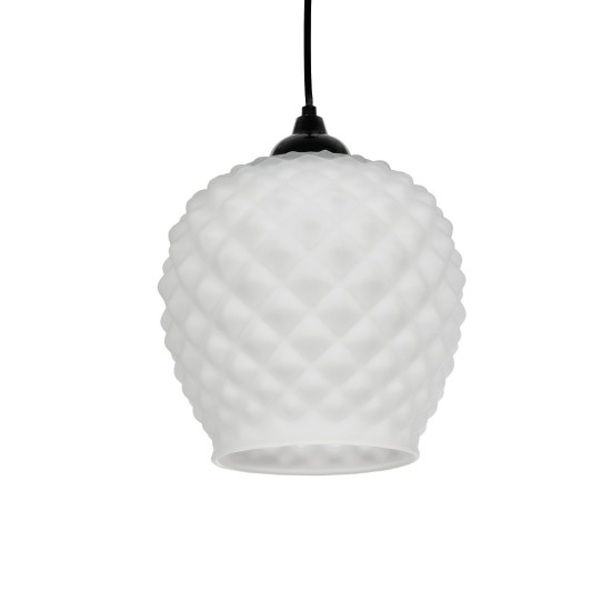 KEGEL 206-0005 Μοντέρνο Κρεμαστό Φωτιστικό Οροφής με Ντουί 1 x E27 AC 220-240V IP20 - Λευκό - Μ19 x Π19 x Υ19cm