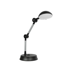 MICHEL 202-0061 Επιτραπέζιο Φωτιστικό Πορτατίφ LED 6W 540lm 120° AC220-240V IP20 Ψυχρό Λευκό 6000K Μαύρο Πλαστικό - Μ20 x Π14.5 x Υ33cm - 2 Χρόνια Εγγύηση