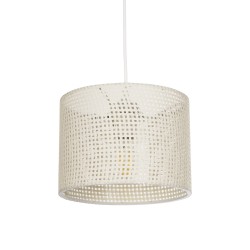 CLAIRIE 203-0134 Μοντέρνο Κρεμαστό Φωτιστικό Οροφής με Ντουί 1 x E27 AC 220-240V IP20 - Μπεζ - Μ22 x Π22 x Υ18cm