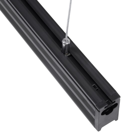 MARKET 61020-P Γραμμικό Κρεμαστό Φωτιστικό Linear LED 18W 2230lm 60° AC 220-240V Μ120 x Π2 x Υ4cm Ψυχρό Λευκό 6000K - Μαύρο - 3 Years Warranty