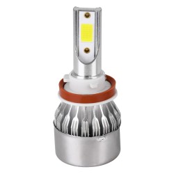 LEDKIT C6 82007 Λάμπα H11 LED 24W/48W 3600lm/7200lm 360° DC 12-24V Αδιάβροχο IP65 Ψυχρό Λευκό 6000K - CREE COB Chip - Μ3.5 x Π3.5 x Υ8.2cm - Πακέτο 2 Τεμαχίων - 1 Χρόνο Εγγύηση