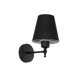 PAM 204-0113 Μοντέρνο Φωτιστικό Τοίχου - Απλίκα με Ντουί 1 x E27 AC 220-240V IP20 - Μαύρο - Μ23 x Π23 x Υ17cm