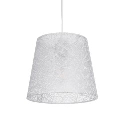 CONEY 203-0069 Μοντέρνο Κρεμαστό Φωτιστικό Οροφής με Ντουί 1 x E27 AC 220-240V IP20 - Λευκό - Μ26 x Π26 x Υ25cm