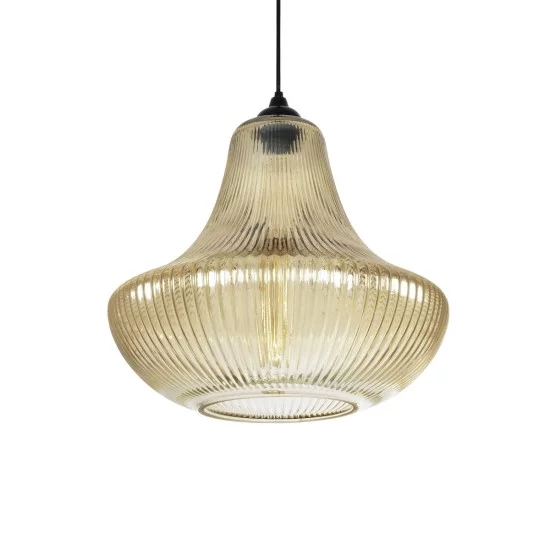 VERRE 206-0022 Μοντέρνο Κρεμαστό Φωτιστικό Οροφής με Ντουί 1 x E27 AC 220-240V IP20 - Mελί - Μ38 x Π38 x Υ34cm