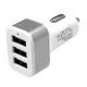 Globostar® 79501 Ασημί Φορτιστής Αυτοκινήτου DC 12-24V με 3 Εξόδους USB DC 5V Max 3.1A 20W και Καλώδιο USB σε Type-C Globostar® 79501 Ασημί Φορτιστής Αυτοκινήτου DC 12-24V με 3 Εξόδους USB DC 5V Max 3.1A 20W και Καλώδιο USB σε Type-C