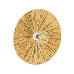 COLOMBO 02283 Boho Φωτιστικό Τοίχου - Απλίκα με Ντουί 1 x E27 AC 220-240V IP20 - Μπεζ - Μ40 x Π40 x Υ9cm