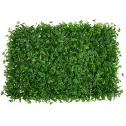 CLOVER 78411 Τεχνητό Πάνελ Φυλλωσιάς / Κάθετος Κήπος Τριφύλλι & Νάνος Φτέρη - Πράσινο - Μ60 x Π8 x Υ40cm