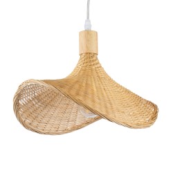 CUBA 01715 Boho Κρεμαστό Φωτιστικό Οροφής με Ντουί 1 x E27 AC 220-240V IP20 - Μπεζ - Μ33 x Π33 x Υ25cm