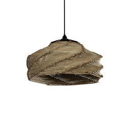 OLET 205-0049 Boho Κρεμαστό Φωτιστικό Οροφής με Ντουί 1 x E27 AC 220-240V IP20 - Μπεζ - M38 x Π38 x Υ23cm