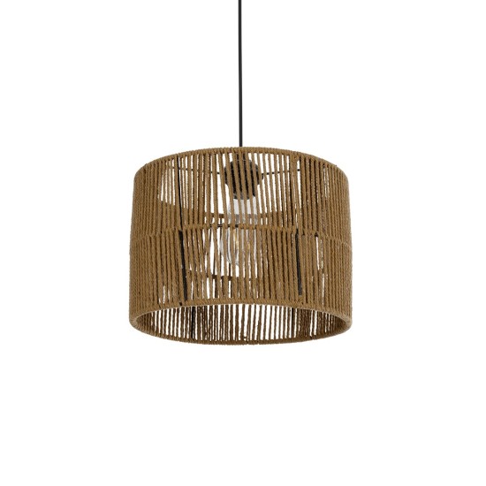 SAFA 205-0085 Boho Κρεμαστό Φωτιστικό Οροφής με Ντουί 1 x E27 AC 220-240V IP20 - Μπεζ - M30 x Π30 x Υ26cm