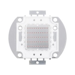 73768 Υψηλής Ισχύος LED COB BRIDGELUX 50W 2500lm DC 20-24V - Μ5.6 x Π5.2 x Υ0.6cm - Κόκκινο - 2 Χρόνια Εγγύηση