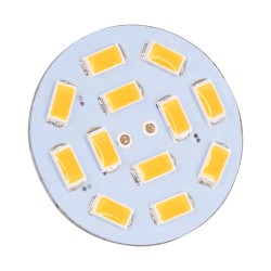 G4BACK 76103 Λάμπα G4 LED 4.5W 410lm 120° DC 12-24V IP20 Θερμό Λευκό 2700K Dimmable - Sanan SMD Chip - Back Pin - Μ3 x Π3 x Υ0.8cm - 2 Χρόνια Εγγύηση