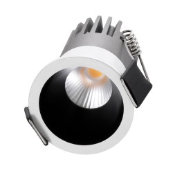 MICRO-S 60235 Χωνευτό Downlight Σποτ LED 5W 625lm 38° AC 220-240V IP20 Θερμό Λευκό 2700K - Bridgelux COB Chip & TÜV SÜD Driver - Λευκό & Μαύρο Ματ - Μ4 x Π4 x Υ5.9cm / Q3.5cm - 5 Χρόνια Εγγύηση