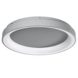 SALEM 61238 Μοντέρνο Φωτιστικό Οροφής LED 105W 12075lm 120° AC 220-240V IP20 Ρυθμιζόμενο Λευκό CCT με Χειριστήριο από 2700K έως 6000K Dimmable - Lumileds SMD Chip - Γκρι - Μ60 x Π60 x Υ9.5cm - 3 Χρόνια Εγγύηση