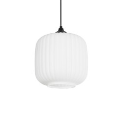 MELONI 206-0015 Μοντέρνο Κρεμαστό Φωτιστικό Οροφής με Ντουί 1 x E27 AC 220-240V IP20 - Λευκό - Μ20 x Π20 x Υ24cm