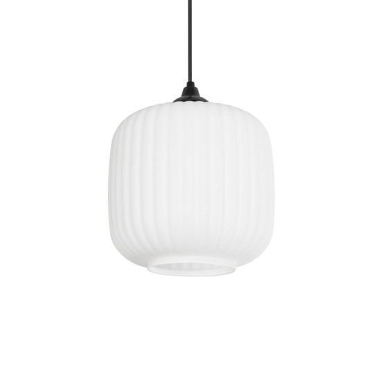 MELONI 206-0015 Μοντέρνο Κρεμαστό Φωτιστικό Οροφής με Ντουί 1 x E27 AC 220-240V IP20 - Λευκό - Μ20 x Π20 x Υ24cm