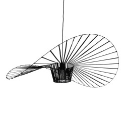 LUMINOVA 61467 Μοντέρνο Κρεμαστό Φωτιστικό Οροφής με Ντουί 1 x E27 AC 220-240V IP20 - Μαύρο - Μ100 x Π100 x Υ30cm