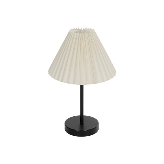 ORACLE 204-0156 Μοντέρνο Επιτραπέζιο Φωτιστικό Πορτατίφ με Ντουί 1 x E27 AC 220-240V IP20 - Μαύρο & Μπεζ - Μ24 x Π24 x Υ35cm