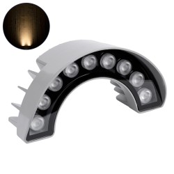 TREEWINA 90680 Κυρτή Μπάρα Φωτισμού Wall Washer για Φυτά - Δέντρα LED 9W 990lm 30° DC 24V Αδιάβροχο IP65 Θερμό Λευκό 2700K Dimmable - Bridgelux SMD Chip - Γκρι Ανθρακί - Μ20.5 x Π5.5 x Υ11cm - 3 Χρόνια Εγγύηση