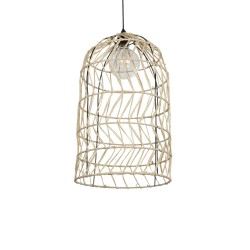 NETI 205-0025 Boho Κρεμαστό Φωτιστικό Οροφής με Ντουί 1 x E27 AC 220-240V IP20 - Μπεζ - M35 x Π35 x Υ63cm