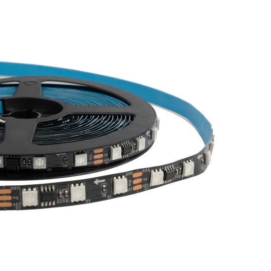 DIGIPRO 90589 Ψηφιακή Pixel Addressable Ταινία LED 14.4W/m 864lm/m 120° DC 12V IP20 60 x SMD5050 Chip/m 20 x Pixel/m Πολύχρωμο RGB Dimmable SPI/TTL Protocol IC WS2811/UCS16703 - Sanan SMD Chip - Μ500 x Π1 x Υ0.2cm - Ρολό 5 Μέτρων - 5 Χρόνια Εγγύηση