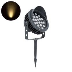 TREEVINA 90360 Φωτιστικό Σποτ με Αντιθαμβωτική Γρίλια για Φυτά - Δέντρα με Βάση Κήπου / Καρφωτό LED 24W 2640lm 10° DC 24V Αδιάβροχο IP65 Θερμό Λευκό 2700K Dimmable - Bridgelux SMD Chip - Γκρι Ανθρακί - Μ21.5 x Π18.3 x Υ14cm - 3 Χρόνια Εγγύηση