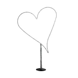 XMAS-HEART Χριστουγεννιάτικο Διακοσμητικό Φωτιστικό LED 19,5W 780lm 360° AC 220-240V Αδιάβροχο IP65 Θερμό Λευκό 2700K  - Μαύρο & Διάφανο - M100 x Π25 x Υ157cm - 2 Χρόνια Εγγύηση