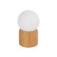 BOARD 204-0144 Μοντέρνο Επιτραπέζιο Φωτιστικό Πορτατίφ με Ντουί 1 x E14 AC 220-240V IP20 - Μπεζ & Λευκό - Μ15 x Π15 x Υ24cm