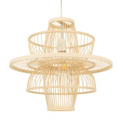 BALI 00861 Boho Κρεμαστό Φωτιστικό Οροφής με Ντουί 1 x E27 AC 220-240V IP20 - Μπεζ - Μ45 x Π45 x Υ42.5cm