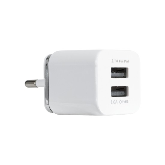 79701 Φορτιστής Πρίζας Charger 1x Type-A USB Port 1.0 & 1x Type-A USB Port 2.1 For IPad DC 5V 3.1A Max 15W 79701 Φορτιστής Πρίζας Charger 1x Type-A USB Port 1.0 & 1x Type-A USB Port 2.1 For IPad DC 5V 3.1A Max 15W