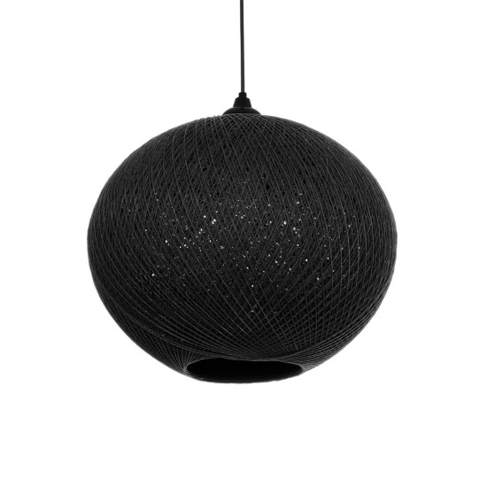 SOLEI 205-0004 Boho Κρεμαστό Φωτιστικό Οροφής με Ντουί 1 x E27 AC 220-240V IP20 - Μαύρο - M40 x Π40 x Υ36cm