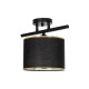 GLOWEN 201-0087 Vintage Φωτιστικό Οροφής Ράγα Μονόφωτο 1 x E27 IP20 Μαύρο Μέταλλο με Καφέ Υφάσμα - Μ30 x Π20 x Υ20cm GLOWEN 201-0087 Vintage Φωτιστικό Οροφής Ράγα Μονόφωτο 1 x E27 IP20 Μαύρο Μέταλλο με Καφέ Υφάσμα - Μ30 x Π20 x Υ20cm