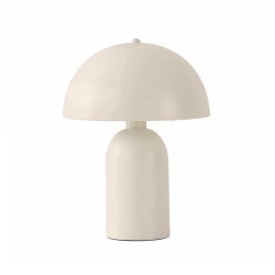 GASCO 204-0149 Μοντέρνο Eπιτραπέζιο Φωτιστικό Μονόφωτο 1 x E27 IP20 Μπεζ Μέταλλο - Μ25 x Π25 x Υ35cm