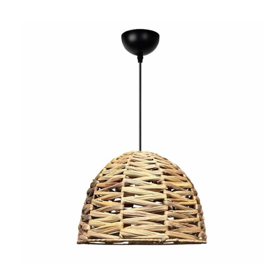 MEKA 204-0165 Boho Κρεμαστό Φωτιστικό Καμπάνα Μονόφωτο 1 x E27 IP20 Μπεζ Rattan - Μ30 x Π30 x Υ25cm MEKA 204-0165 Boho Κρεμαστό Φωτιστικό Καμπάνα Μονόφωτο 1 x E27 IP20 Μπεζ Rattan - Μ30 x Π30 x Υ25cm