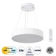 BURTON 61201-P Κρεμαστή Πλαφονιέρα Οροφής LED CCT 67W 7370lm 120° AC 220-240V - Εναλλαγή Φωτισμού μέσω Τηλεχειριστηρίου All In One Ψυχρό 6000k+Φυσικό 4500k+Θερμό 2700k Dimmable Φ40cm - Λευκό - 3 Years Warranty BURTON 61201-P Κρεμαστή Πλαφονιέρα Οροφής LED CCT 67W 7370lm 120° AC 220-240V - Εναλλαγή Φωτισμού μέσω Τηλεχειριστηρίου All In One Ψυχρό 6000k+Φυσικό 4500k+Θερμό 2700k Dimmable Φ40cm - Λευκό - 3 Years Warranty