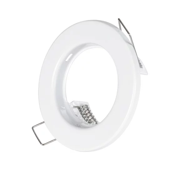 DELTA 77807 Χωνευτή Βάση για Σποτ MR16 με Ντουί GU10/GU5.3 IP20 - Λευκό - Μ8.3 x Π8.3 x Υ3.1cm / Q6cm