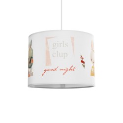 GIRLSCLUB 204-0010 Παιδικό Κρεμαστό Φωτιστικό Οροφής με Ντουί 1 x E27 AC 220-240V IP20 - Πολύχρωμο - Μ28 x Π28 x Υ24cm