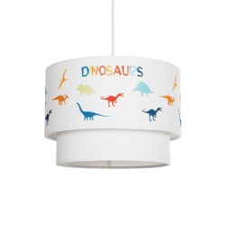DINO 204-0006 Παιδικό Κρεμαστό Φωτιστικό Οροφής με Ντουί 1 x E27 AC 220-240V IP20 - Πολύχρωμο - Μ30 x Π30 x Υ24cm