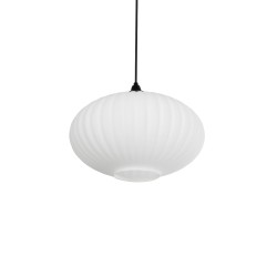 PERA 206-0011 Μοντέρνο Κρεμαστό Φωτιστικό Οροφής με Ντουί 1 x E27 AC 220-240V IP20 - Λευκό - Μ30 x Π30 x Υ22cm