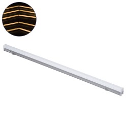DIGIBAR 90213 Ψηφιακή Pixel Addressable Facade Μπάρα LED 12W 840lm 180° DC 24V Αδιάβροχο IP65 8 x Pixel Θερμό Λευκό 2700K Dimmable DMX512 SPI/TTL Protocol IC UCS512C0 - Bridgelux SMD Chip - Ασημί με Λευκό Γαλακτερό Κάλυμμα - Μ100 x Π3 x Υ4.5cm - 3 Χρόνια 