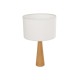 COBRA 204-0066 Μοντέρνο Επιτραπέζιο Φωτιστικό Πορτατίφ με Ντουί 1 x E27 AC 220-240V IP20 - Μπεζ & Λευκό - Μ24 x Π24 x Υ39cm