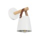 AMY 00946 Μοντέρνο Φωτιστικό Τοίχου - Απλίκα με Ντουί 1 x E27 AC 220-240V IP20 - Λευκό & Μπεζ - Μ13 x Π22 x Y25.5cm