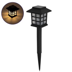  SOLARVERDE 71524 Διακοσμητικό Φωτιστικό Κήπου LED 1W 40lm 180° DC 5V με Φωτοβολταϊκό Panel 5V 0.1W & Επαναφορτιζόμενη Μπαταρία Li-ion 3.2V 300mAh Αδιάβροχο IP65 Θερμό Λευκό 2700K - Μ8.5 x Π8.5 x Υ23.5cm - 2 Χρόνια Εγγύηση