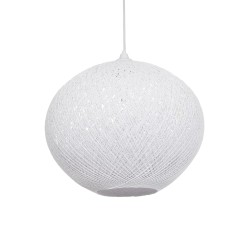 SOLEI 205-0007 Boho Κρεμαστό Φωτιστικό Οροφής με Ντουί 1 x E27 AC 220-240V IP20 - Λευκό - M40 x Π40 x Υ36cm