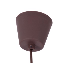 CABLITO 61561 Μοντέρνο Κρεμαστό Φωτιστικό Οροφής με Ντουί 1 x E27 AC 220-240V IP20 - Καφέ - Μ4 x Π4 x Υ110cm