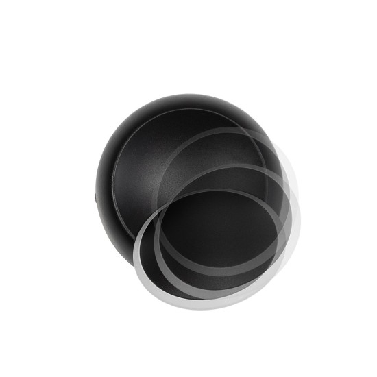 TSUKI 60675 Μοντέρνο Φωτιστικό Τοίχου - Απλίκα LED 5W 625lm 180° AC 220-240V Αδιάβροχο IP65 Θερμό Λευκό 2700K - Bridgelux COB Chip & TÜV SÜD Driver - Μαύρο Ματ - Μ14 x Π8.5 x Υ14cm - 5 Χρόνια Εγγύηση