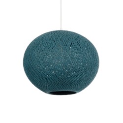 SOLEI 205-0010 Boho Κρεμαστό Φωτιστικό Οροφής με Ντουί 1 x E27 AC 220-240V IP20 - Τιρκουάζ - M40 x Π40 x Υ36cm